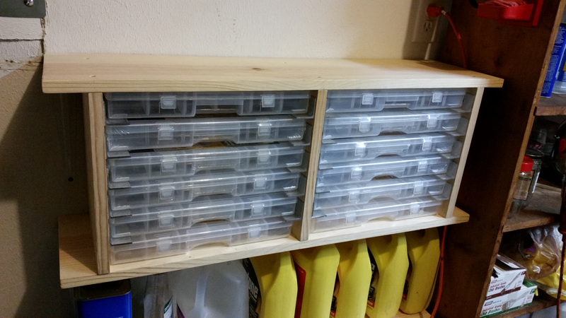 A 6-foot 1x10, 16 feet of 1 1/2 x 1 1/2 x 1/8 aluminum angle stock, and some hardware